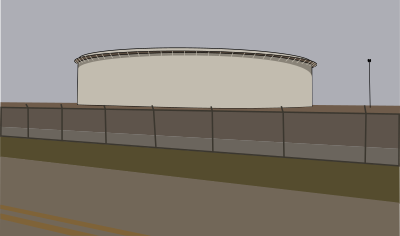 An oil tank from the roadside clipart