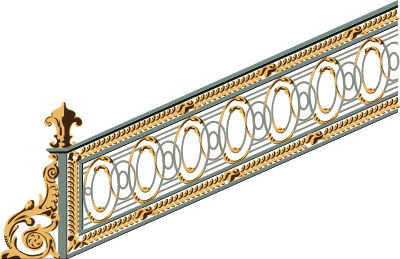 An old banister clipart