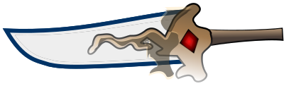 An Old Style RPG Sword clipart
