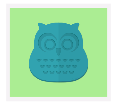 An Owl that Looks a Lot Like a Hippo clipart