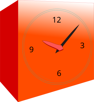 Analog alarm clock clipart