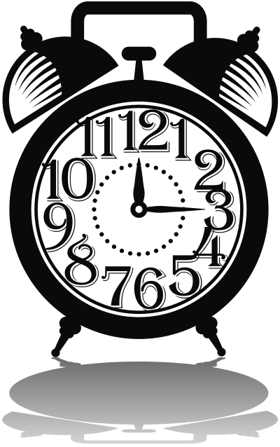 Analog Alarm Clock clipart