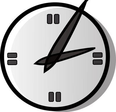 Analog clock clipart