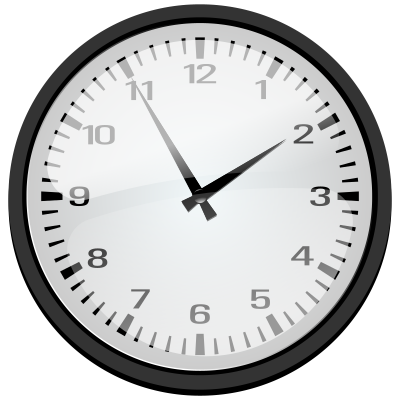 Analog clock clipart