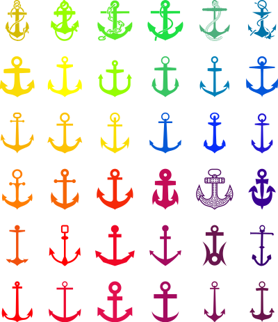Anchors suited to every fancy clipart