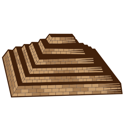 Ancient pyramid 3d graphics clipart