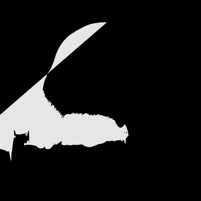 Andoid face in shadows clipart