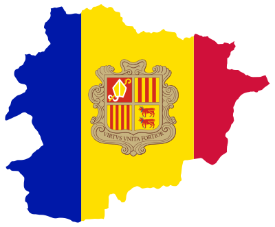 Andorra Map Flag clipart