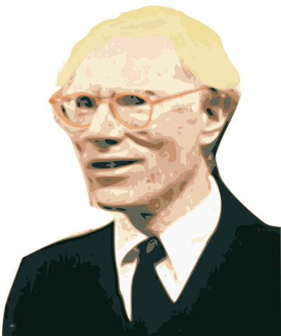 Andy Warhol in 1978 clipart