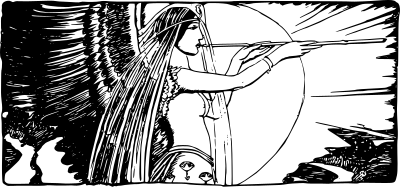 Angel Making Music clipart