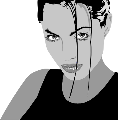 Angelina Jolie By Heblo clipart