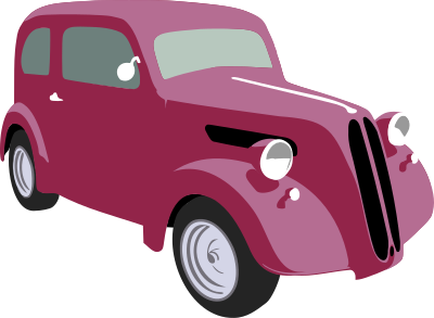 Anglia hotrod clipart