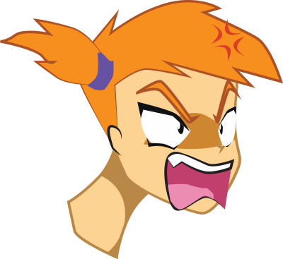 Angry Anime Girl clipart