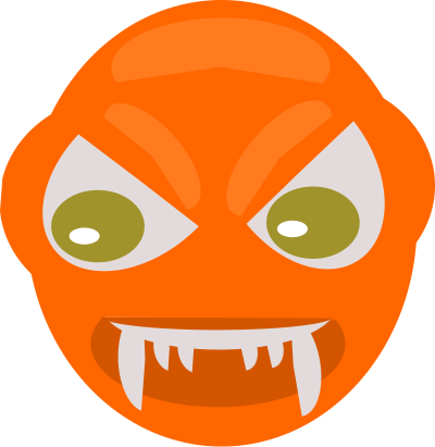 Angry ball clipart