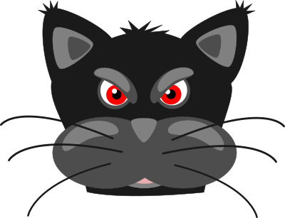 Angry black panther clipart
