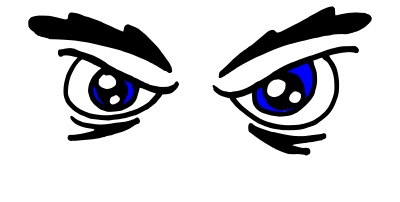 Angry Blue Eyes clipart