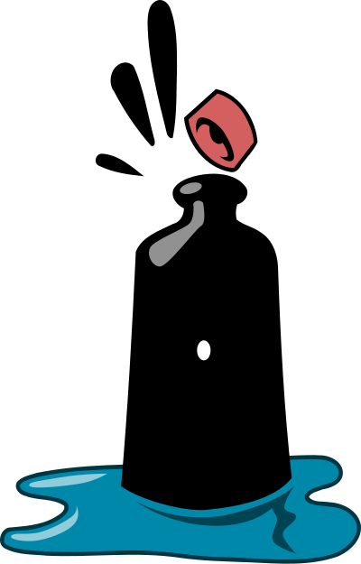 Angry Bottle clipart