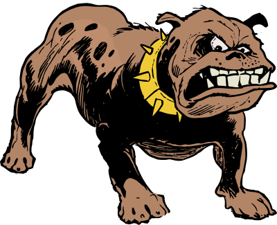 Angry Bulldog - Colour Remix clipart