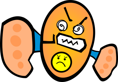 Angry cute clipart