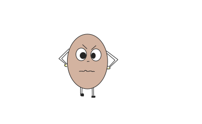 Angry Egg clipart
