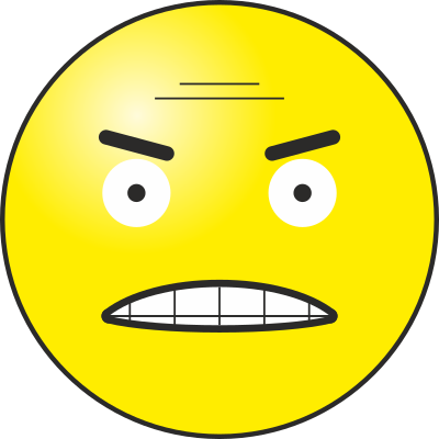 Angry emoticon clipart