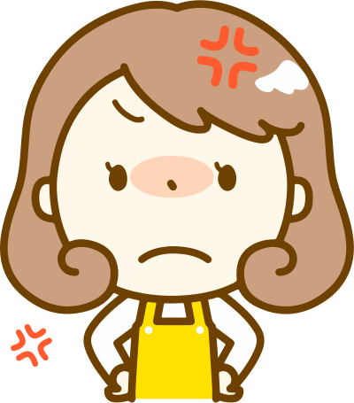 Angry housewife clipart