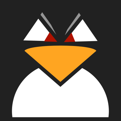 Angry Linux clipart
