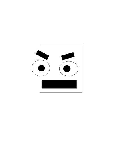 Angry man clipart