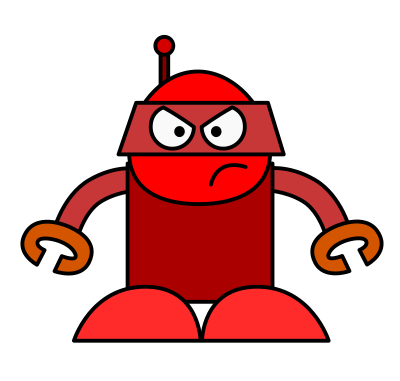 Angry Robot clipart