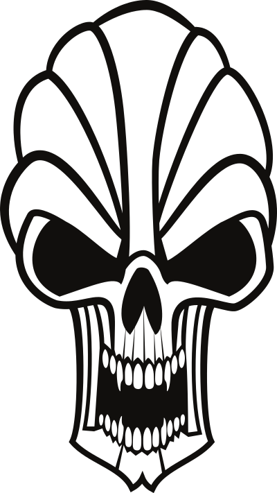 Angry Skull clipart