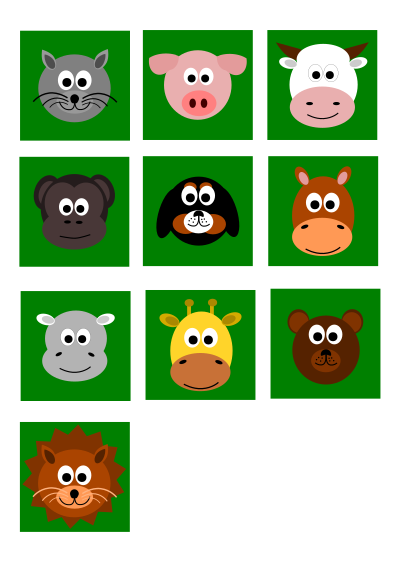Animal Faces clipart