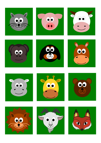 Animal Faces clipart