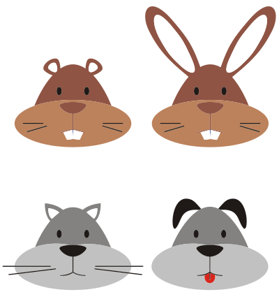 Animal Heads clipart