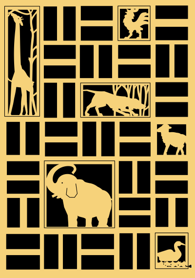 Animals panel clipart