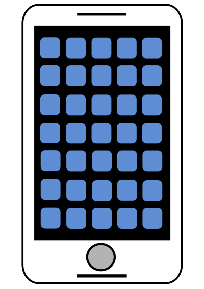 Animated Color Smart Phone - Free Download Clipart SVG clipart