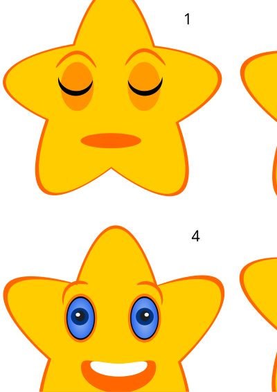 Animated Sleeping Star clipart