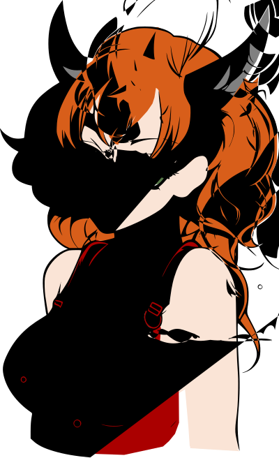 Anime Demon Woman - Colour Remix clipart