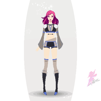 Anime Doll Girl - Outfit 11 clipart