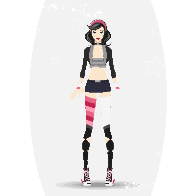 Anime Doll Girl - Outfit 9 clipart