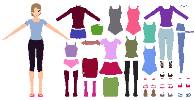 Anime Doll to Dress - REFIXED clipart