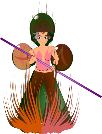 Anime girl clipart