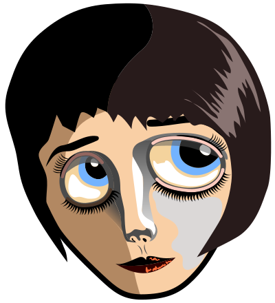 Anime girl clipart