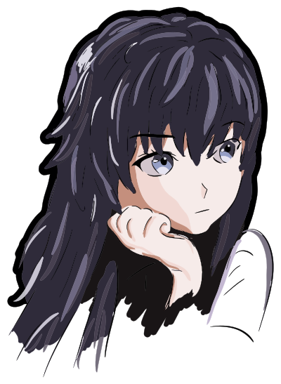 Anime Girl Illustration clipart