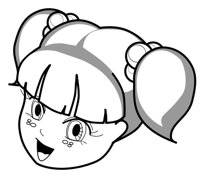Anime Girl Outline clipart