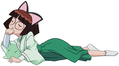 Anime Girl Thinking clipart