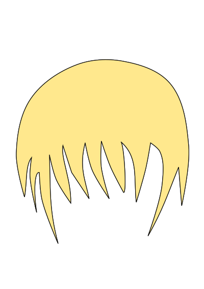 Anime Hair 4 clipart