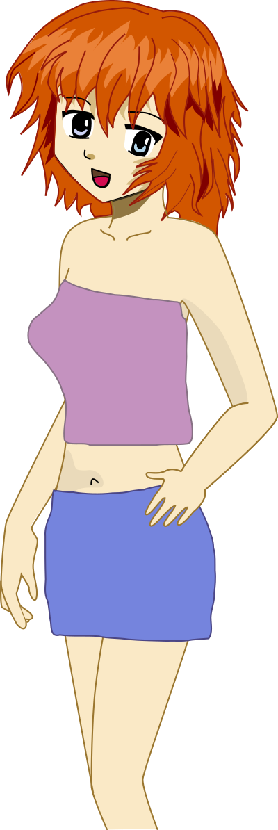 Anime Lady clipart