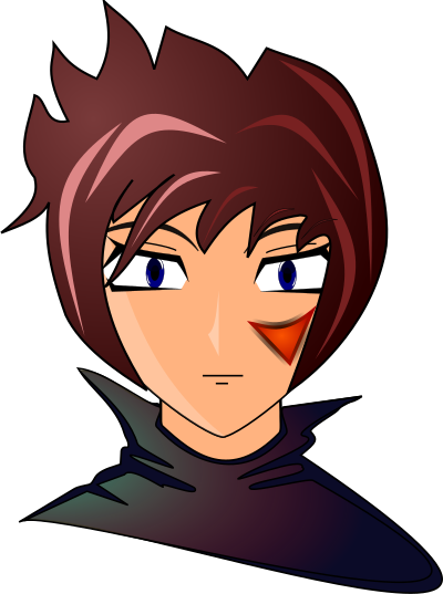 Anime (man) clipart