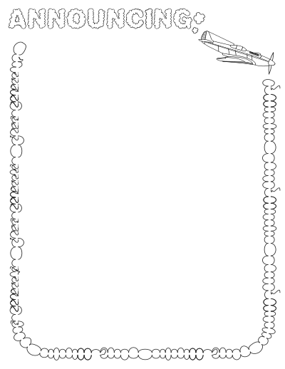 Announcing (US size) clipart