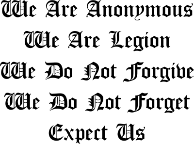 Anonymous clipart